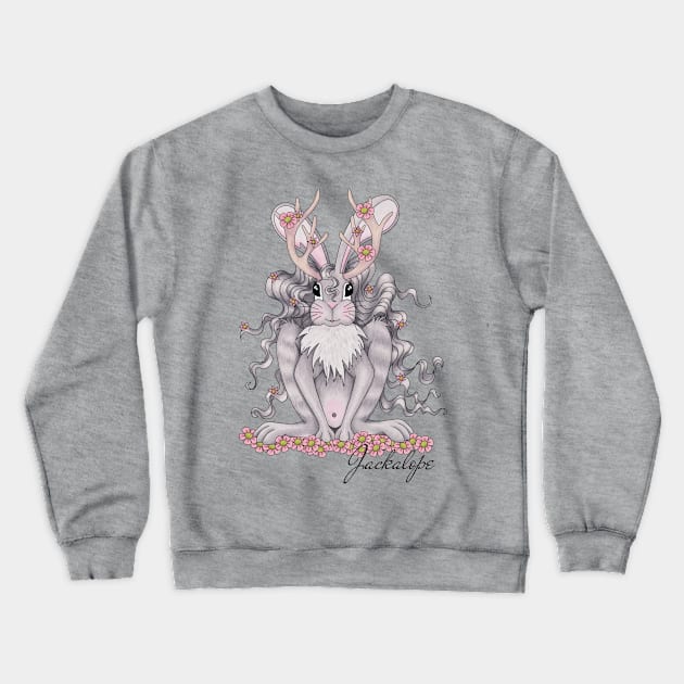 Jackalope Crewneck Sweatshirt by TJWArtisticCreations